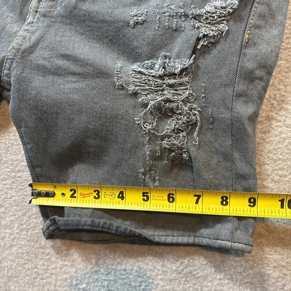 Levi's 501 Denim Stretch Sz 28 Men's Shorts Grunge Buttonfly Distressed Holes